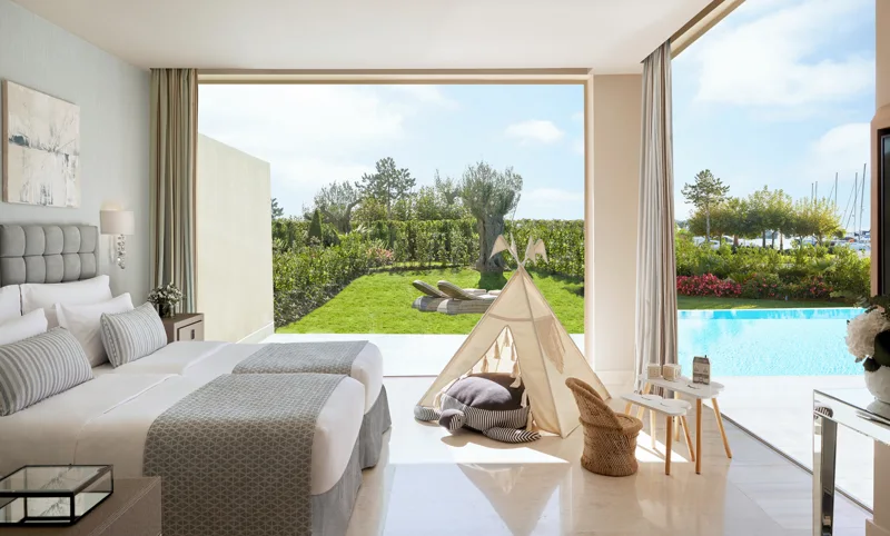 Three Bedroom Family Suite Private Pool at Porto Sani