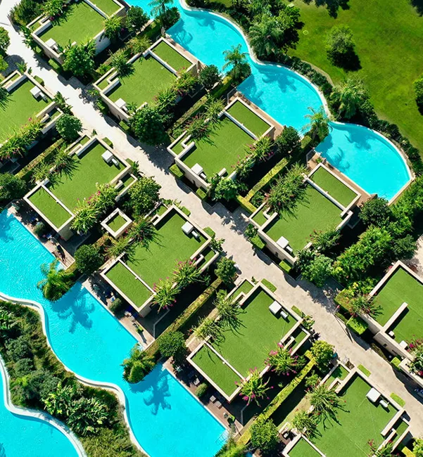Pearl pool rooms at Regnum Carya
