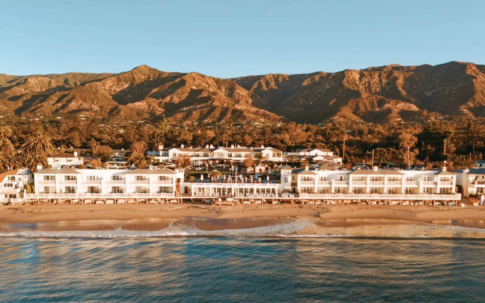 Rosewood Miramar Beach at sunset