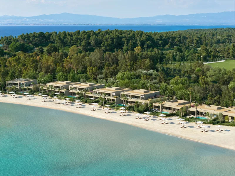Sani Asterias residences beside the beach