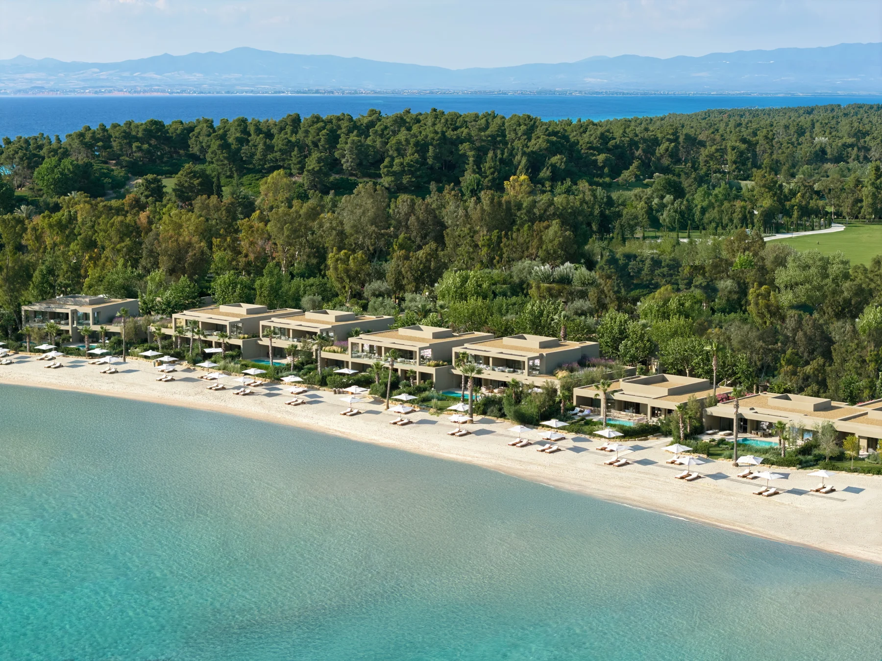 Sani Asterias residences beside the beach