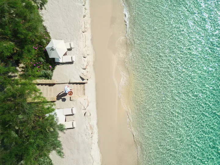 The beach at Sani Club, Halkidiki