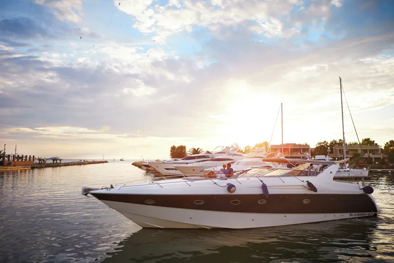 Yachts at Sani Marina