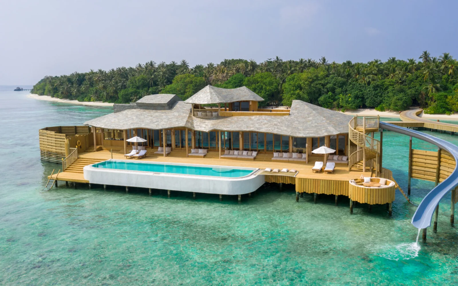 Two-bedroom overwater villa at Soneva Fushi