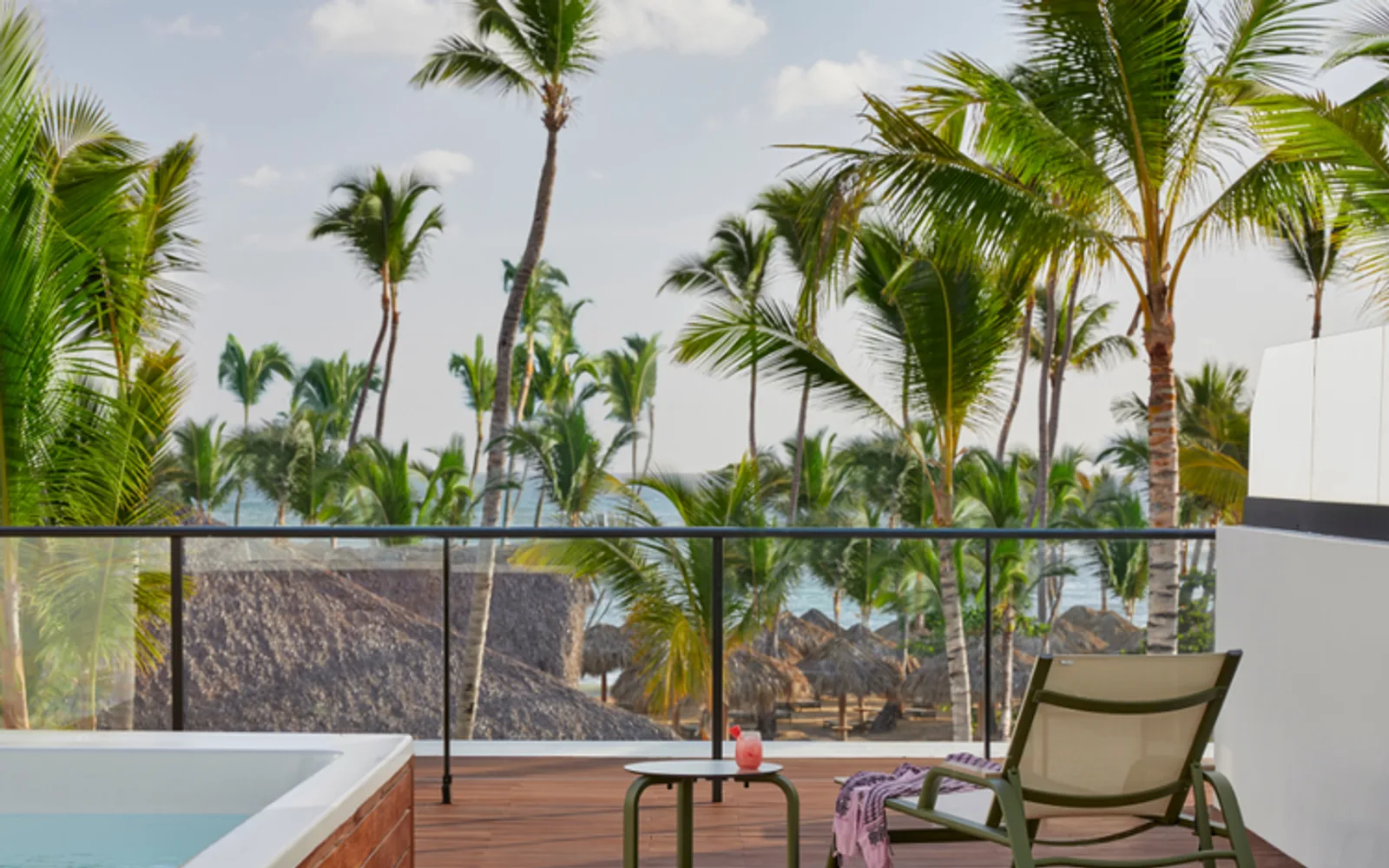 Enjoy our Excellence Club Beachfront Honeymoon Suite with Plunge Pool Garden View at Finest Punta Cana