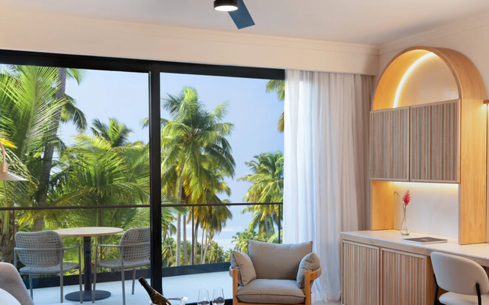 Finest Club family suite living area at Finest Riviera Cancun