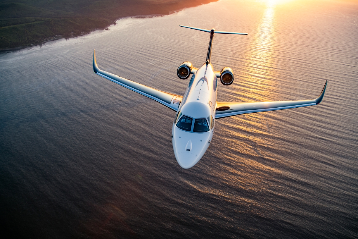 Embraer Praetor 600 in flight, official manufacturer photography