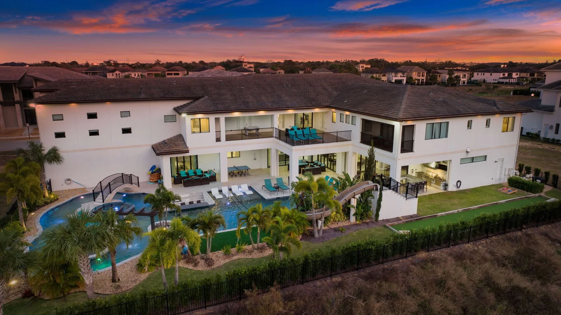 Eagle Cove at Reunion Resort · exterior and pool at dusk