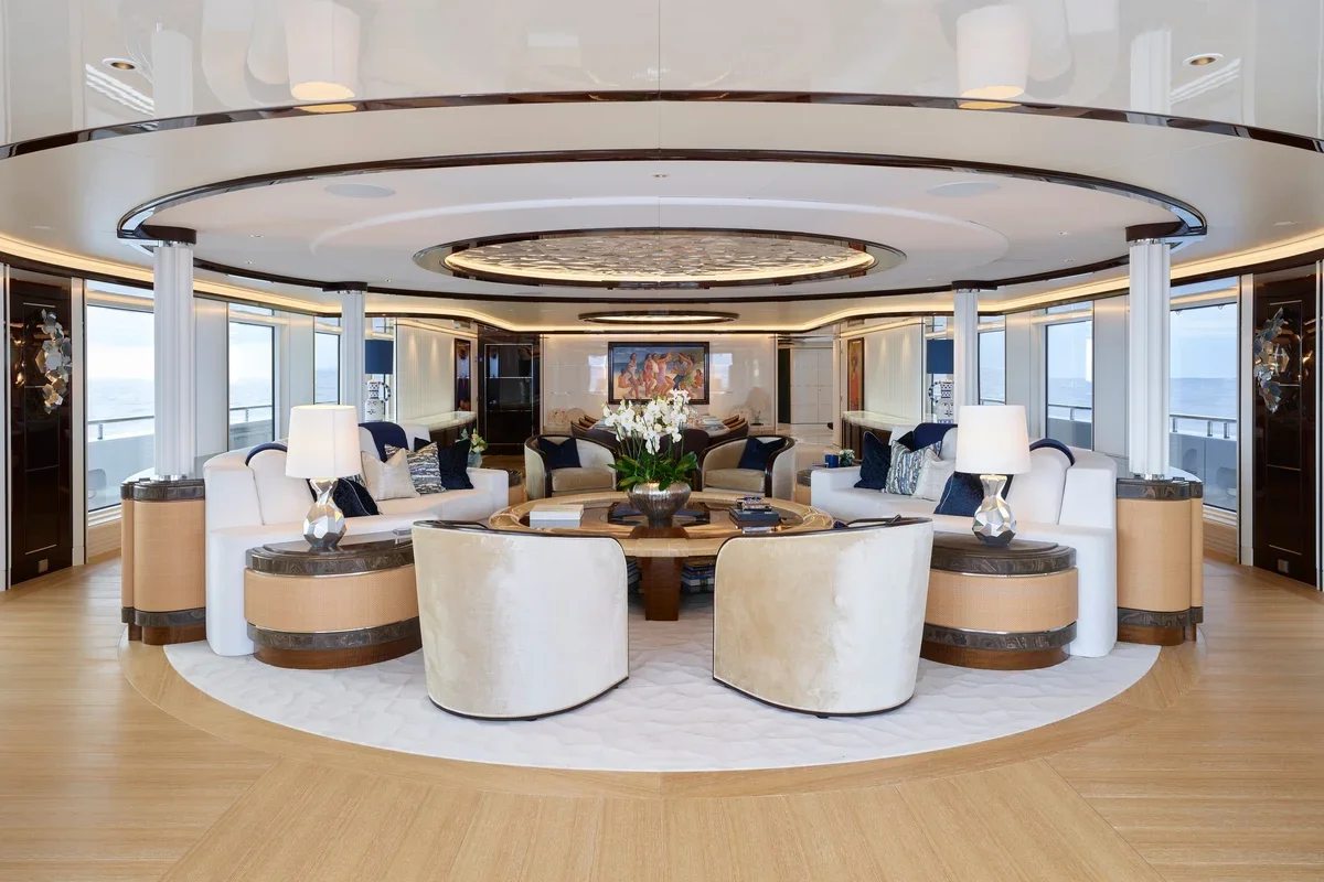 Main deck lounge aboard EXCELLENCE